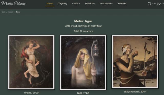 Skjermbilde av handlekurv